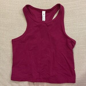 lululemon athletica Berry Racerback Crop Tank